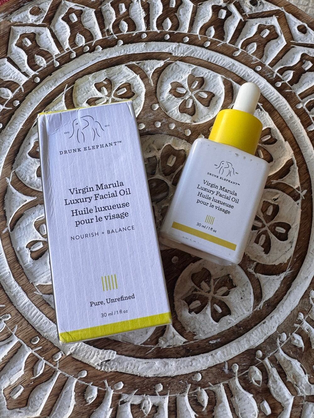 Drunk Elephant Virgin Marula Luxury Facial Oil 30 mL / 1 oz with Box